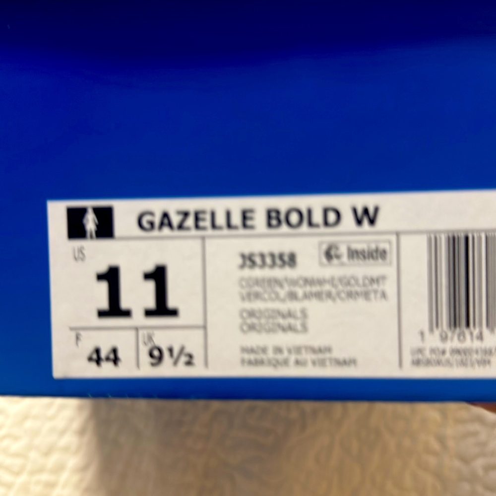 adidas Gazelle Bold NWT